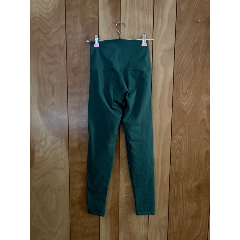Barre3 Womens High Waisted Athletic Leggings‎ Teal Green Yoga Pants Size XS S - Picture 2 of 5